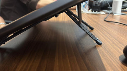 Zen-Z MagSafe Adjustable Laptop Stand – Foldable Aluminum Desk Riser for MacBook, iPad & iPhone